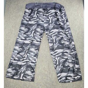Loose Fit womens Camo Lounge Pants Gray Camouflage 7XL Drawstring Polyester